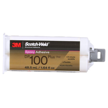 3M Scotch-Weld - calcomanía epoxi DP100 Plus, transparente, grado profesional, manejo y curado rápidos, 1.7 onzas líquidas Duo-Pak