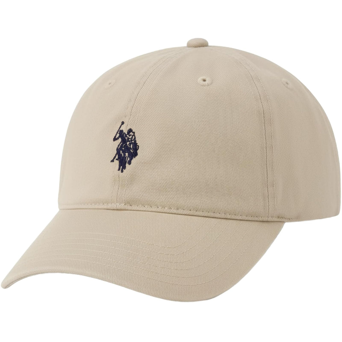 U.S. Polo Assn. Gorro de béisbol pequeño con Logotipo de Pony, 100% algodón, Gorra Ajustable