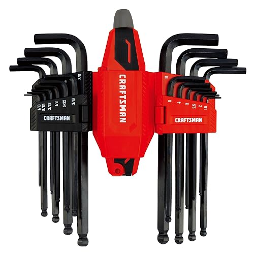 CRAFTSMAN - Juego de llaves Allen hexagonales universales L-a-T, 20 piezas (CMHT26028)