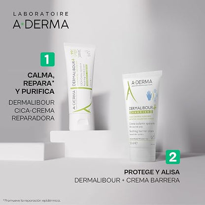 A-DERMA Dermalibour+ Cica Crema Corporal Reparadora Piel Irritada, 50 ml
