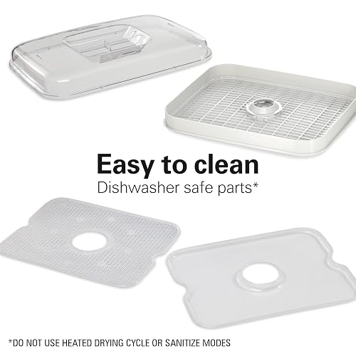Hamilton Beach 32100A Deshidratador de Alimentos, 5 Bandejas Apilables, Gris