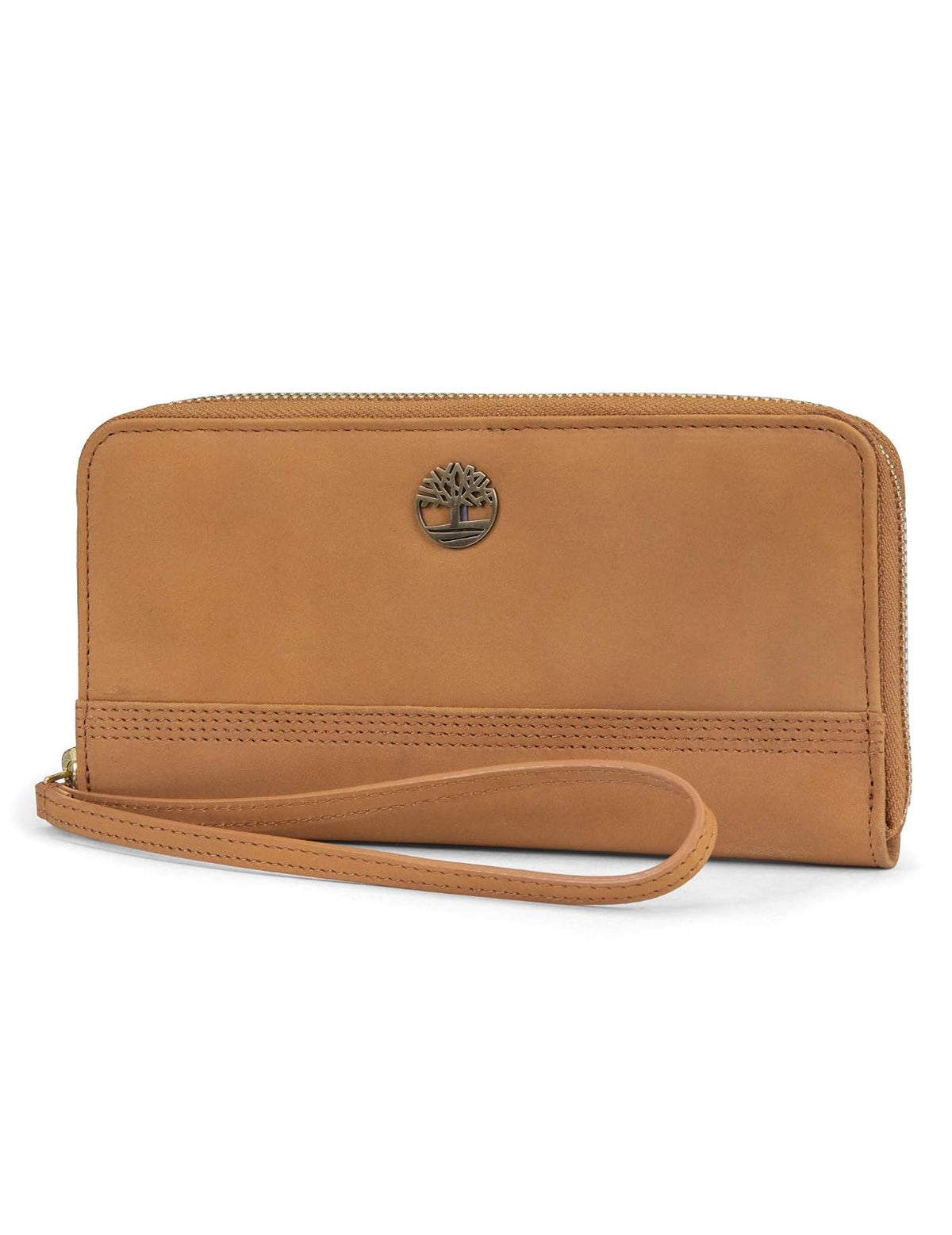 Timberland portafolios de piel con cierre RFID para mujer con correa de muñeca