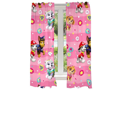 Franco Juego de Cortinas Infantiles con Personajes con Licencia - 160An x 208.3Al cm (1 Paneles) - Paw Patrol Girls
