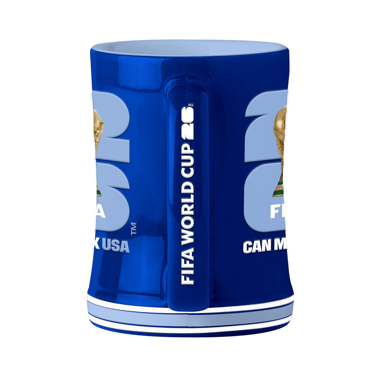 Honav United States Soccer FIFA World Cup 2026 - Taza de café esculpida de 14 onzas, taza de café de cerámica con diseño elevado, regalo perfecto para fanáticos y coleccionistas del fútbol de Estados