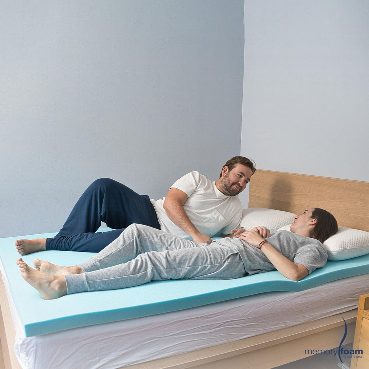 Memory Foam | Colchoneta Fresca 8 cm – Matrimonial – Coloca sobre el Colchón y Listo – 100% Fresca Toda la Noche – Brinda Soporte a tu Colchón