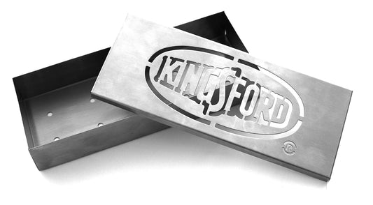 Kingsford Caja de ahumador de acero inoxidable para parrilla, caja de ahumar para todas las parrillas, accesorios de barbacoa resistentes, manera fácil de convertir cualquier parrilla en un ahumador de barbacoa