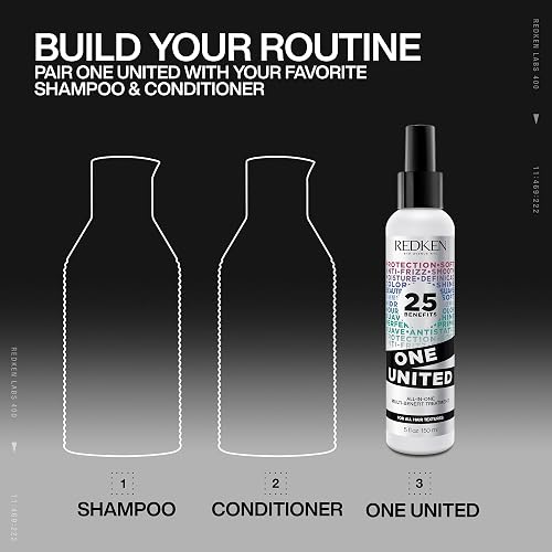 Redken One United Spray Multibeneficios | Acondicionador sin enjuague | Tratamiento 25 en 1 | Para todo tipo de cabello | 30 ml