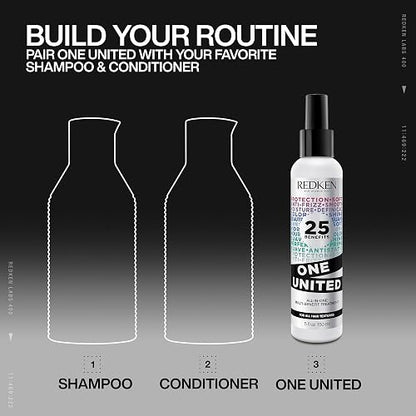 Redken One United Spray Multibeneficios | Acondicionador sin enjuague | Tratamiento 25 en 1 | Para todo tipo de cabello | 30 ml