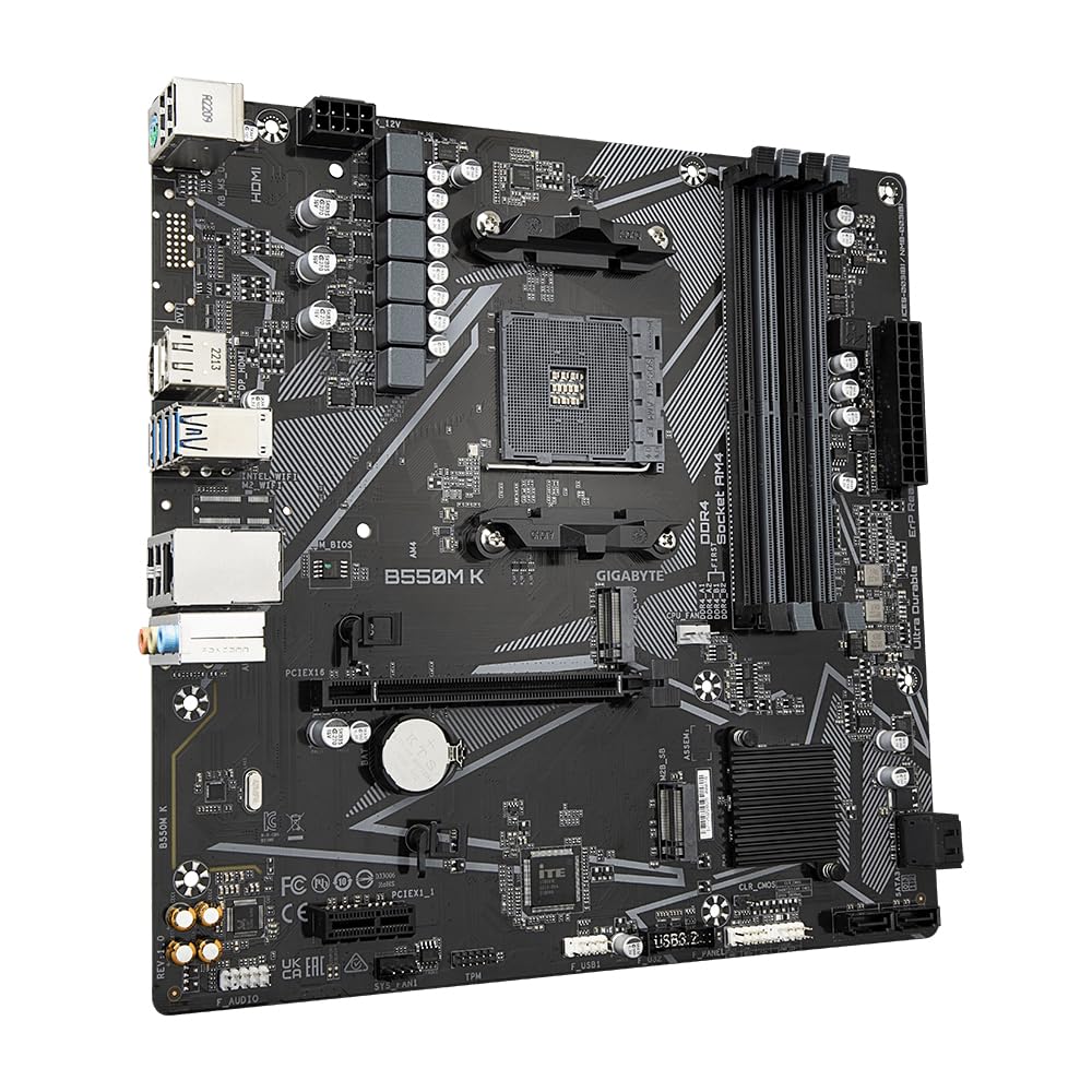 GIGABYTE - Placa Base AMD B550M-K AM4