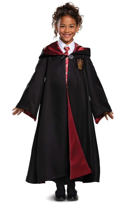 Disfraz de Harry Potter Gryffindor - Disfraz de disfraz infantil de Harry Potter, negro y rojo, talla M (7-8) - Mediano (7-8) - Gryffindor