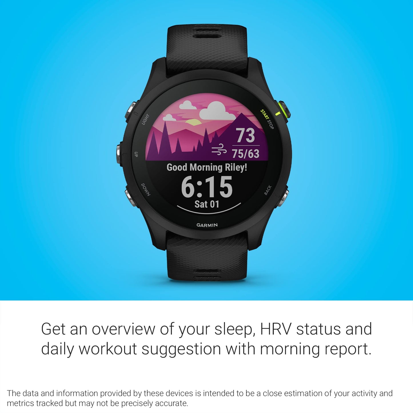 Garmin Forerunner 255 Music Negro, 45 mm