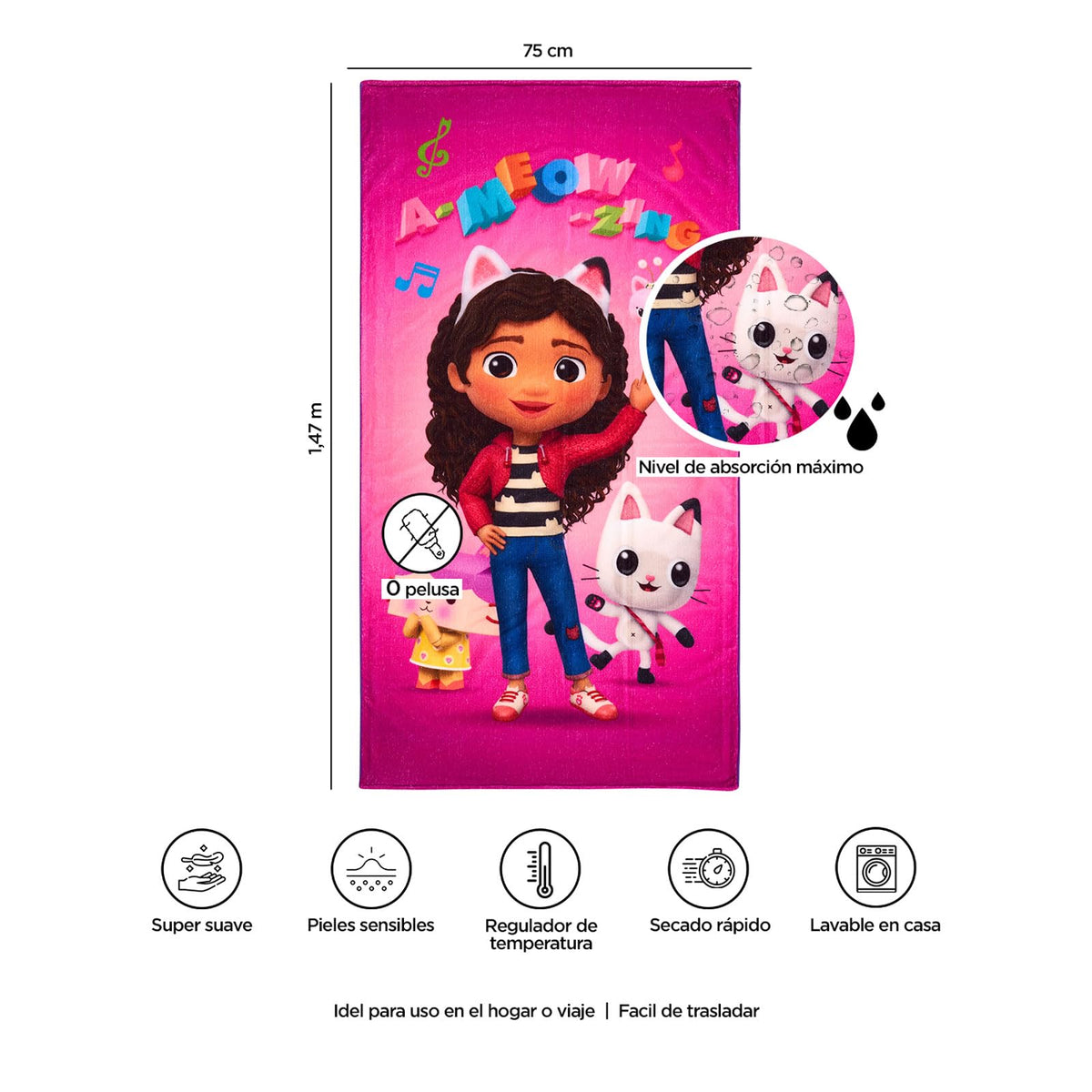 Providencia Toalla Premium para Baño 75x147 Cm Gabby & Friends