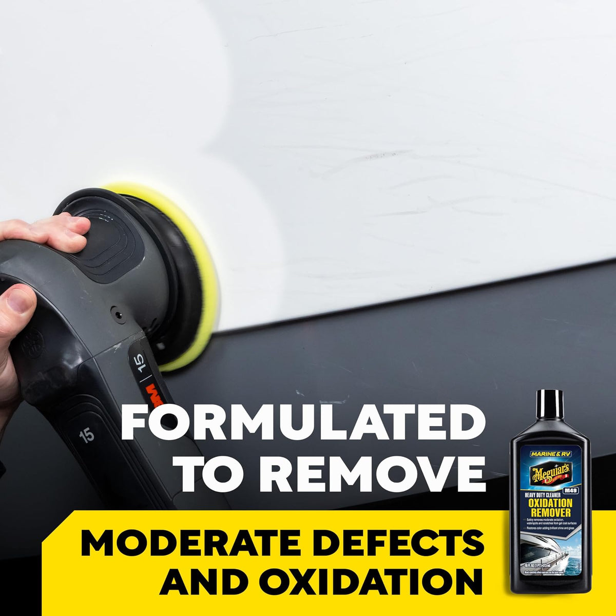 Meguiar's Removedor de Oxidación Heavy Duty M4916 para Barcos y RV, 473 ml