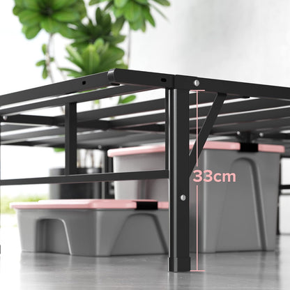 Zinus Smartbase Base de Cama Individual con Patas de Acero Antiderrapantes para Mayor Estabilidad y Resistencia en Caja, Fácil de Armar con Garantía de 5 Años