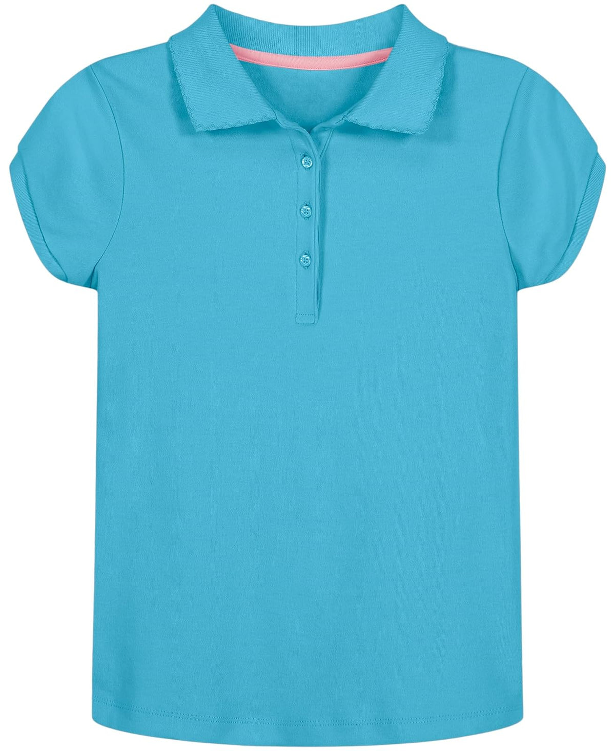 Nautica Polo de Uniforme Escolar de Manga Corta para niña - 12-14 - Turquesa
