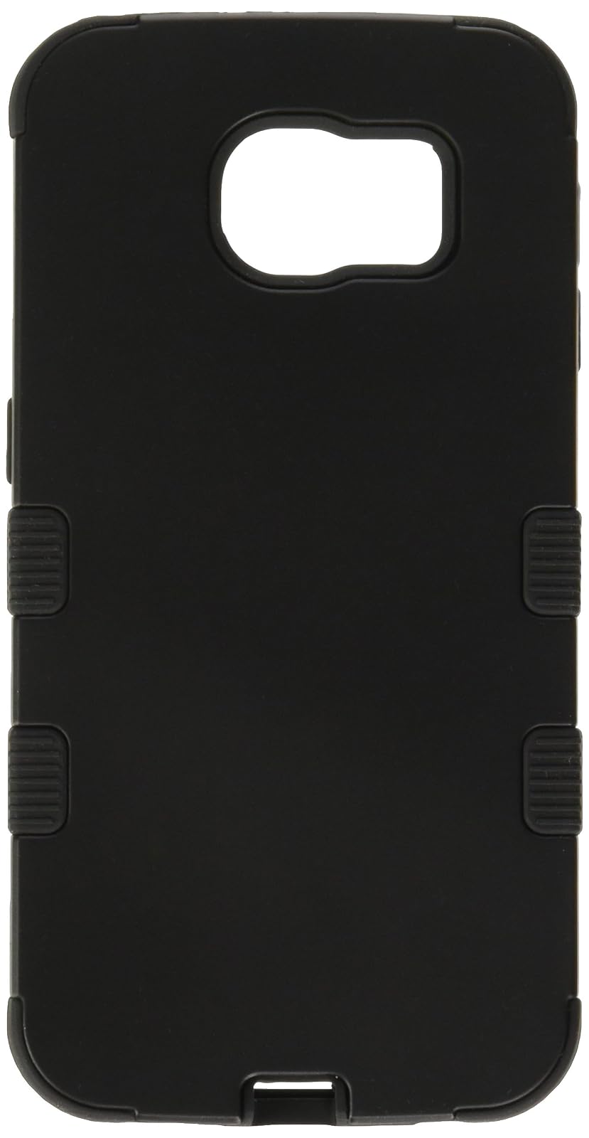 Asmyna Funda Híbrida Titanium Tuff para Samsung Galaxy S6 - Negro - Negro - empaque estándar