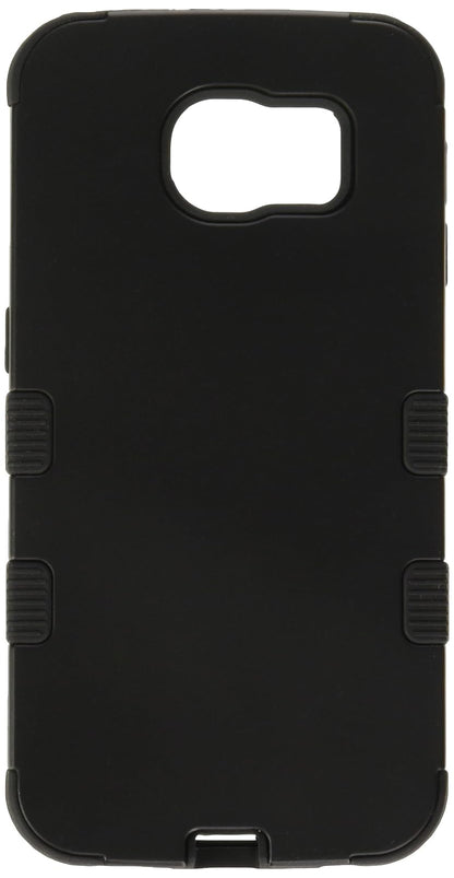 Asmyna Funda Híbrida Titanium Tuff para Samsung Galaxy S6 - Negro - Negro - empaque estándar