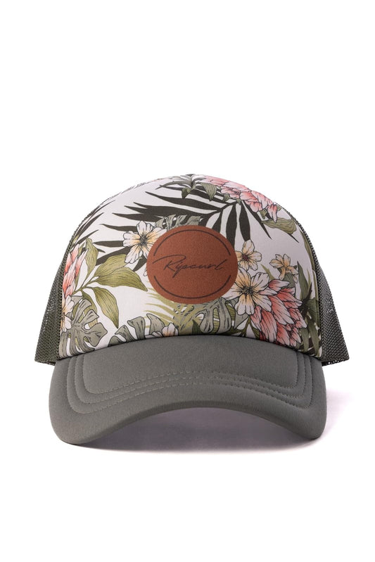 Rip Curl Trucker, Baseball Hat, Lightweight and Mesh with Adjustable Snapback and Curved Brim for Sun Protection Gorra de béisbol Mujer