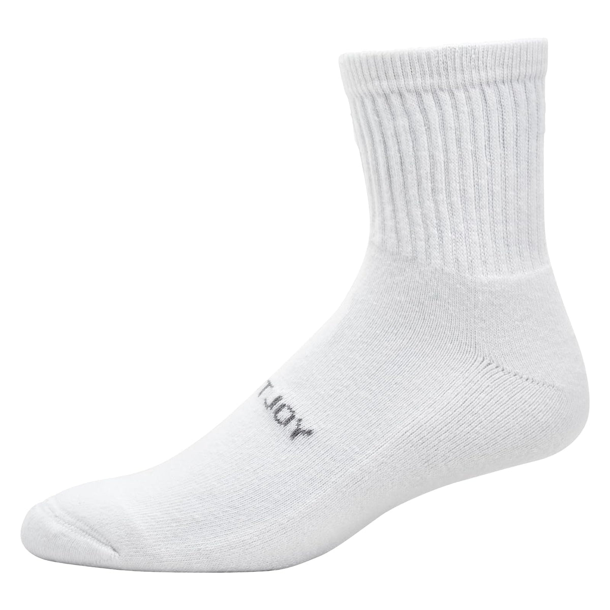 FootJoy ComfortSof - Calcetines de cuarto para hombre, color blanco, se adapta a zapatos talla 7-12