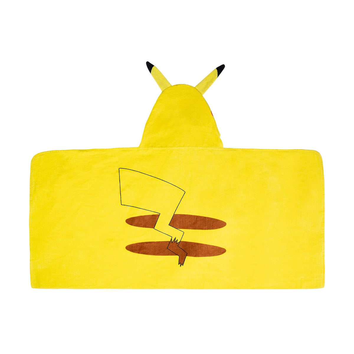 Franco - Toalla con capucha para baño y playa, para niños, de algodón suave, Pokemon Pikachu, 24” x 50”, 1 - Pokemon Pikachu - 24" x 50" - Dibujos Animados