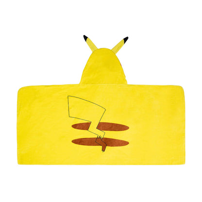 Franco - Toalla con capucha para baño y playa, para niños, de algodón suave, Pokemon Pikachu, 24” x 50”, 1 - Pokemon Pikachu - 24" x 50" - Dibujos Animados
