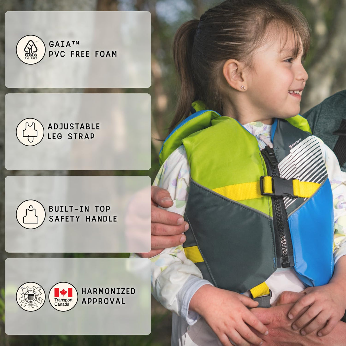 Stohlquist Kids Life Jacket Coast Guard Approved Life Vest for Children