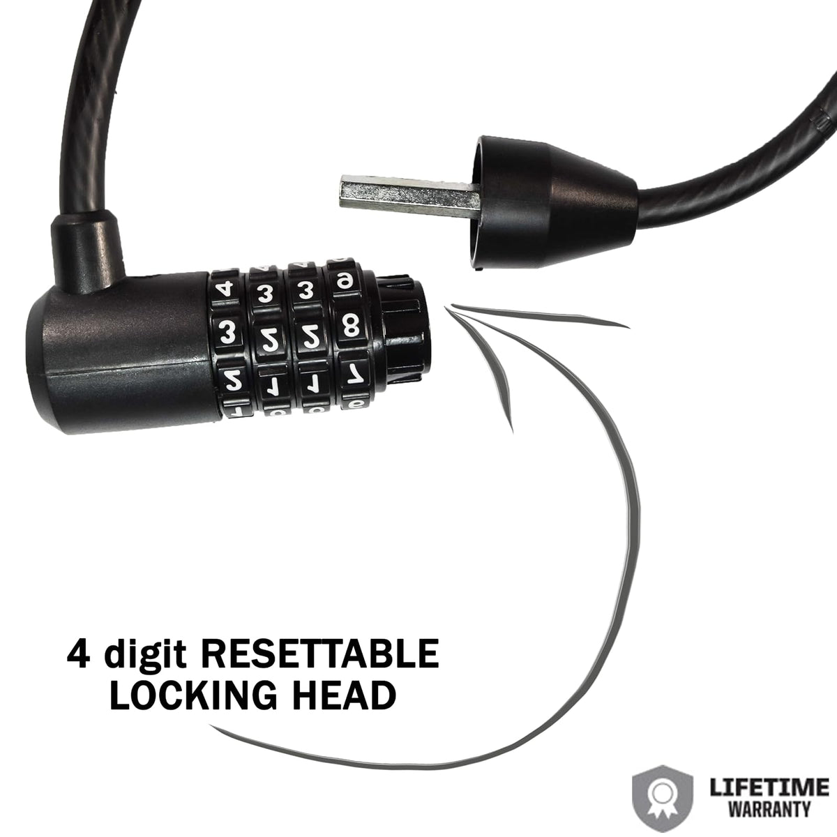 Kryptonite KryptoFlex - Cable de Bloqueo para Bicicleta, 5 pies de Largo, 8 mm de Grosor, Cable de Acero Trenzado antirrobo, Cerradura de Seguridad para Equipos al Aire última intervensión