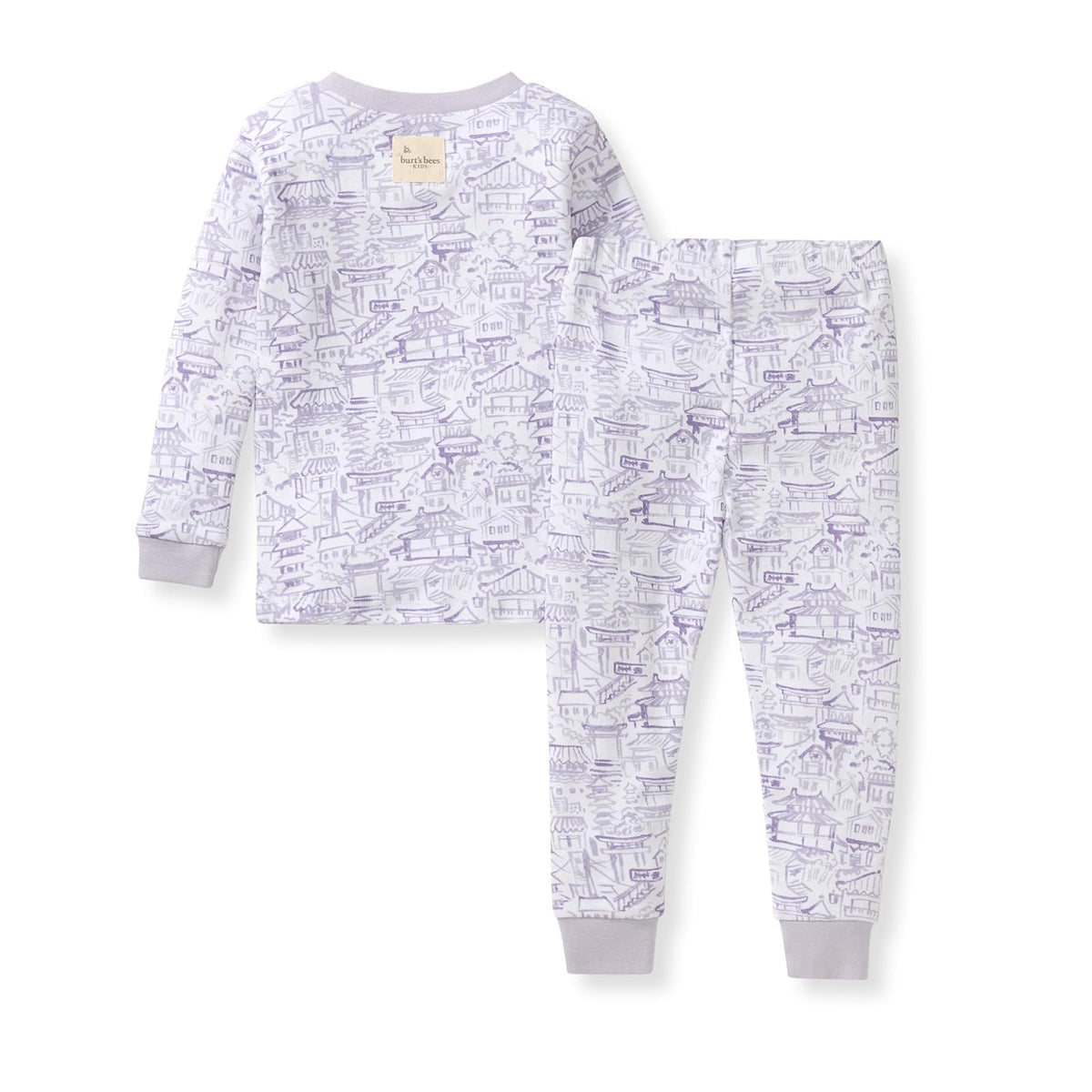 Burt's Bees Baby Baby Girl's Pajamas, Tee and Pant 2-Piece Pj Set, 100% Organic Cotton