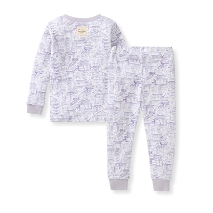 Burt's Bees Baby Baby Girl's Pajamas, Tee and Pant 2-Piece Pj Set, 100% Organic Cotton
