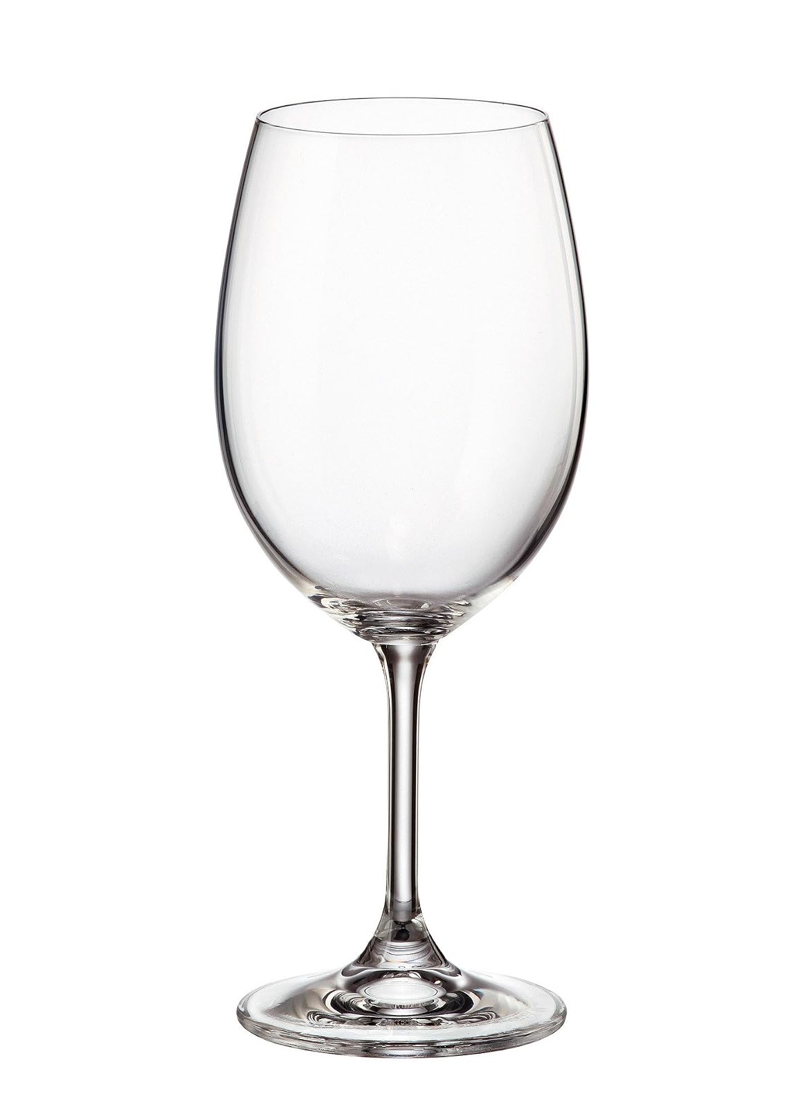 Bohemia Crystalite 4S415350 Sylvia - Juego de 6 Copas Vino 350 ml Elegantes Copas Vidrio Transparente de Vino para Aniversario, Fiestas, Brindis