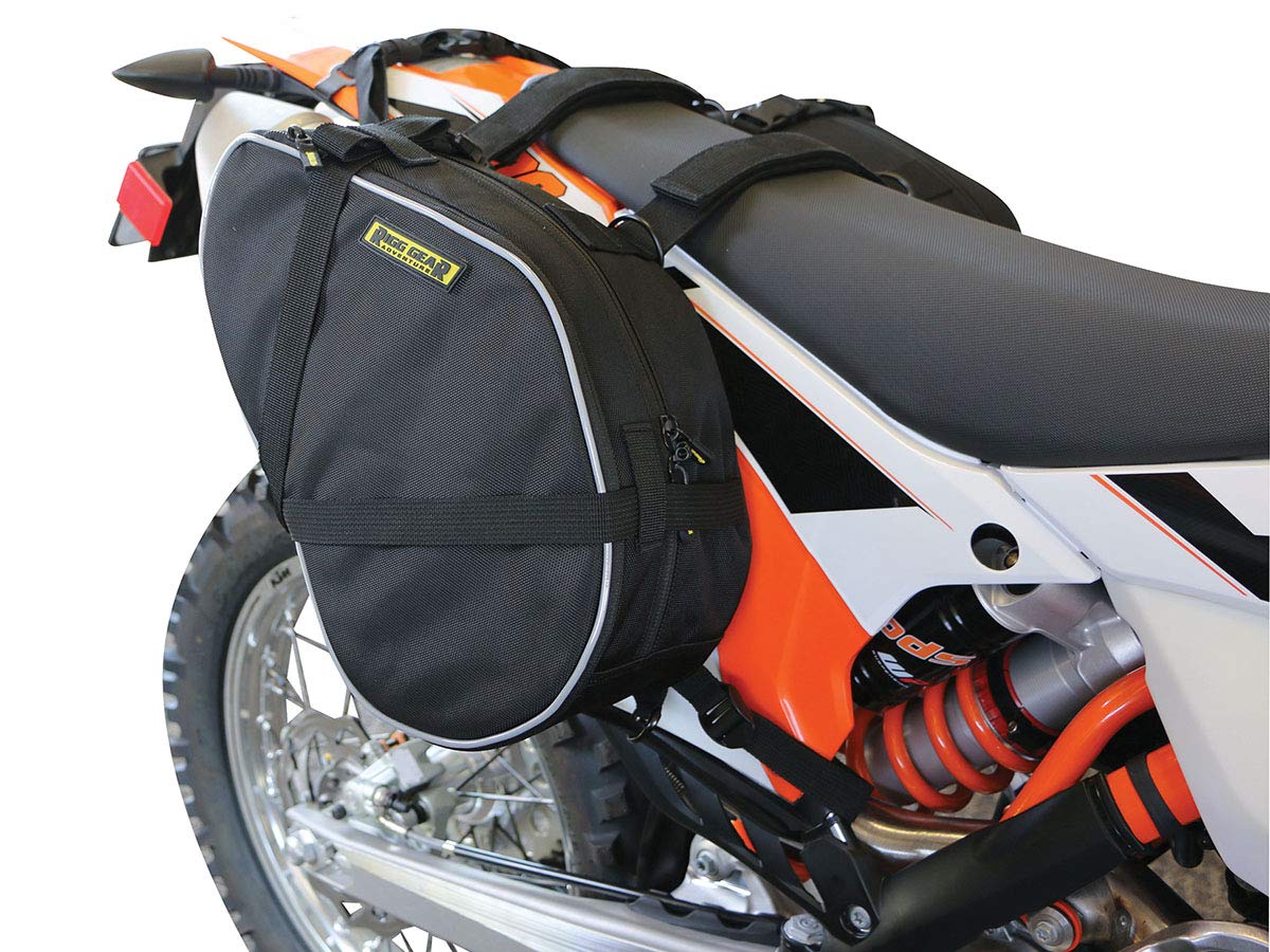Nelson-Rigg RG-020 Alforjas Deportivas Duales para Motos Sport Enduro KTM, Honda, Yamaha, Suzuki, Negro, 15 L