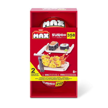S001-PKC-MAX-MAX Premium-Series 1-Sushi Bar Collection-Combo Sushi Set and Tempura 2PK IN Color Box,1pcs/Polybag,6PCS/6Polybag/CTN