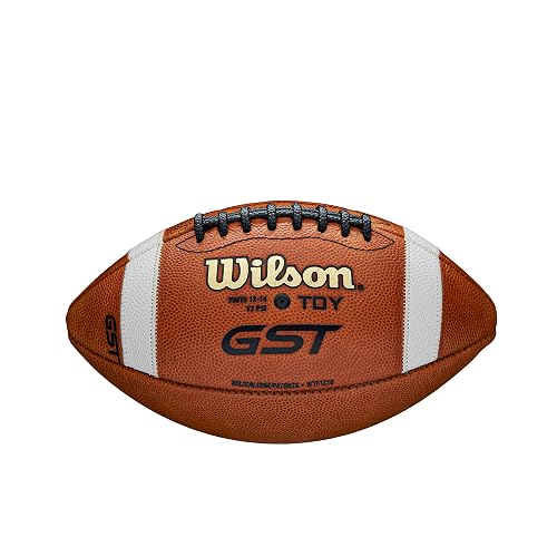 Wilson GST Leather Game Football