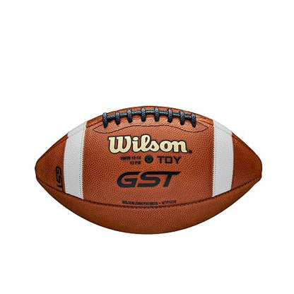Wilson GST Leather Game Football