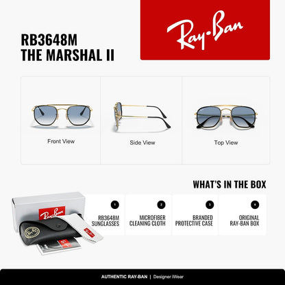 Ray-Ban RB3648m The Marshal Ii Hexagonal Sunglasses