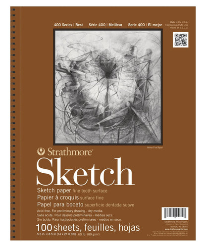 Strathmore 455-8 - Cuaderno de Dibujo, 14 x 21.6 cm, 100 hojas