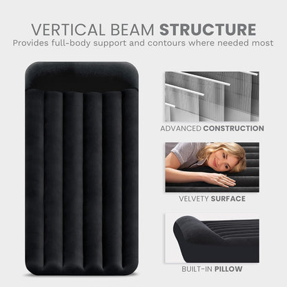 Intex 64145ED Dura Beam Standard - Cama Hinchable clásica con Bomba Interna, Doble