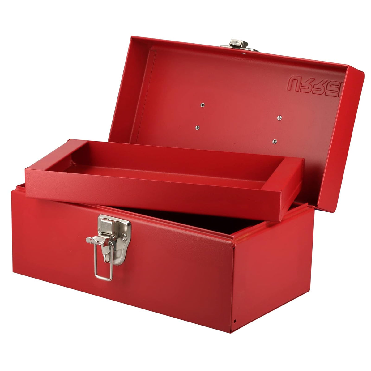 Urrea Caja Portaherramientas Metálica, Varios Tamaños y Colores - 14" x 6" x 6" - Rojo