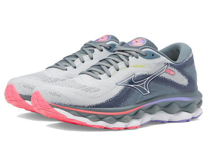 Mizuno Wave Sky 7 - Tenis de Correr para Mujer - 27.0 cm B - Pearl Blue-White