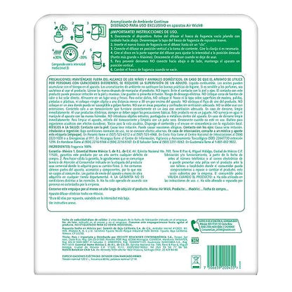 Air Wick Aromatizante de Ambiente Continuo, Mango y Maracuyá + Maderas y Cítricos, 2 difusores eléctricos + 7 repuestos de 25 ml c/u