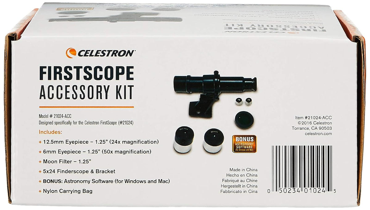 Celestron - Kit de accesorios FirstScope 21024-ACC (negro)