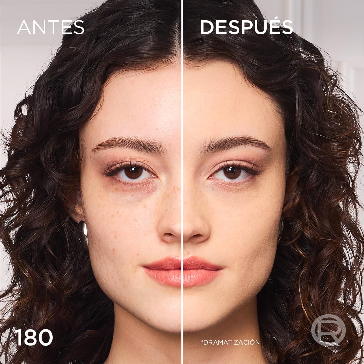 L'Oréal Paris Infallible 24H Fresh Wear, Base de Maquillaje en Polvo, Alta Cobertura con Acabado Mate, Larga Duración y Control de Brillo, Tono 180 Linen