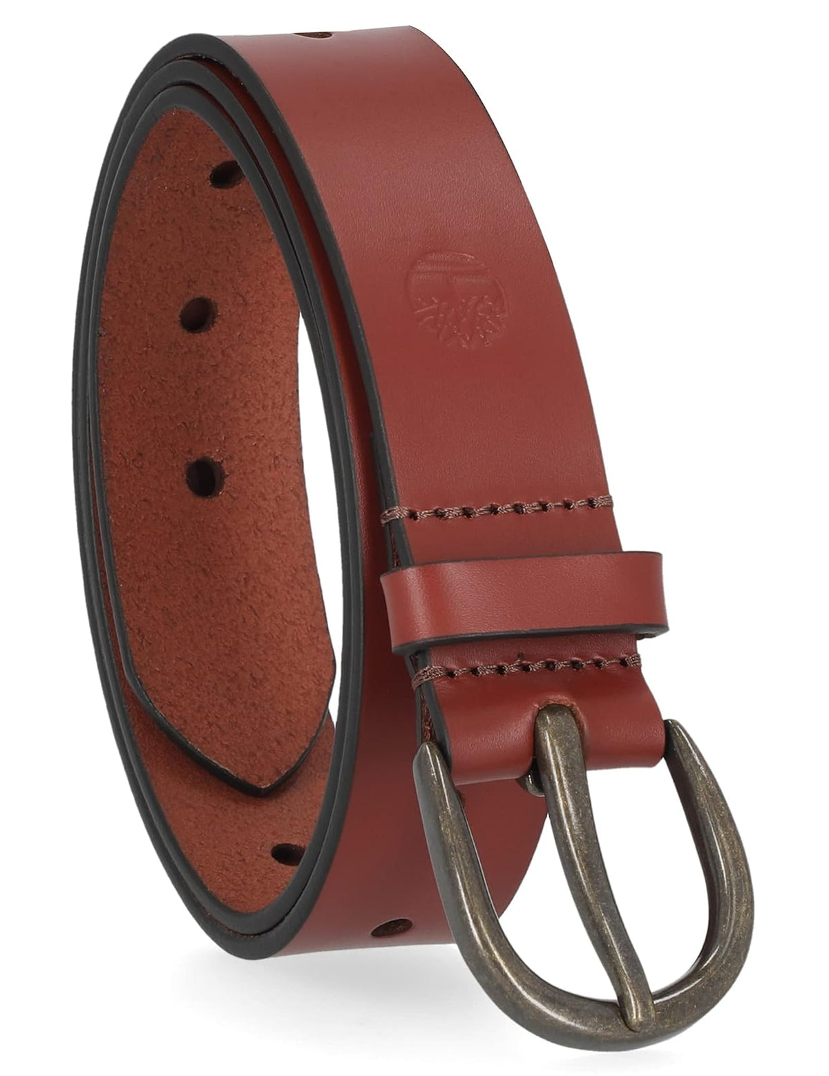 Timberland Cinturón de piel informal. Cinturón para Mujer - café (Oval) - Small (30-36)