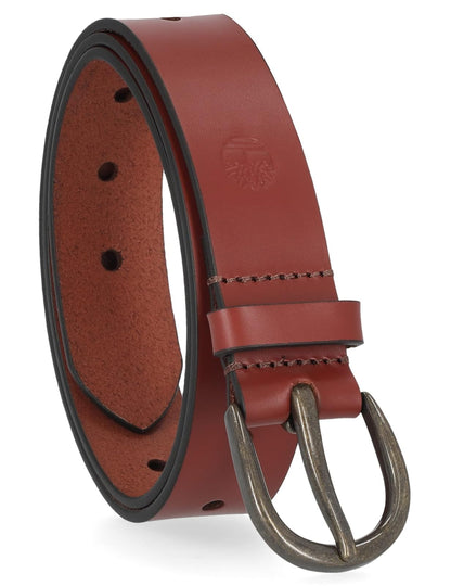 Timberland Cinturón de piel informal. Cinturón para Mujer - café (Oval) - Small (30-36)