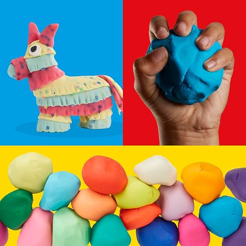 Play-Doh Super Pack de 65 latas de masa moldeable en distintos colores como Play-Doh Clásica, Color Burst, Sparkle y más, para niños y niñas a partir de 3 años