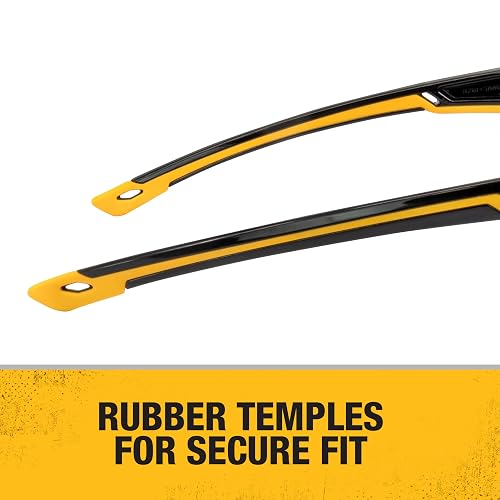 DEWALT DPG110 Chisel - Gafas protectoras unisex de media montura con ajuste perfecto, montura negra, lentes ahumadas