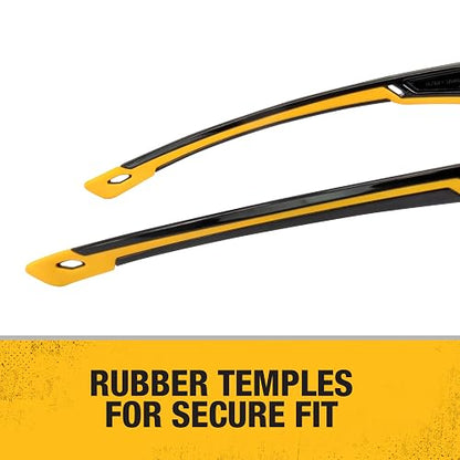 DEWALT DPG110 Chisel - Gafas protectoras unisex de media montura con ajuste perfecto, montura negra, lentes ahumadas