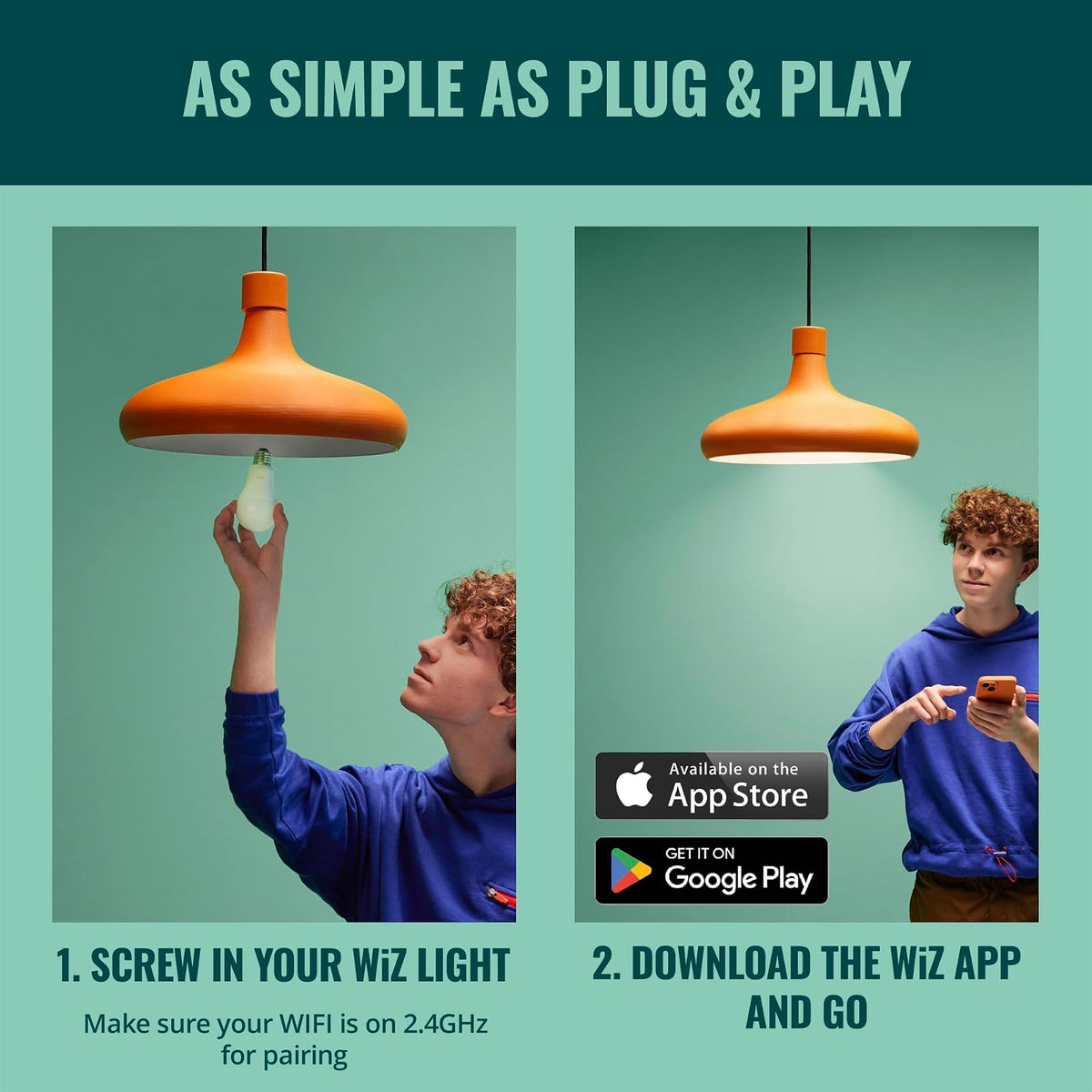 WiZ Foco Inteligente BR30 7.2W Luz Cálida Compatible con Alexa y WiFi