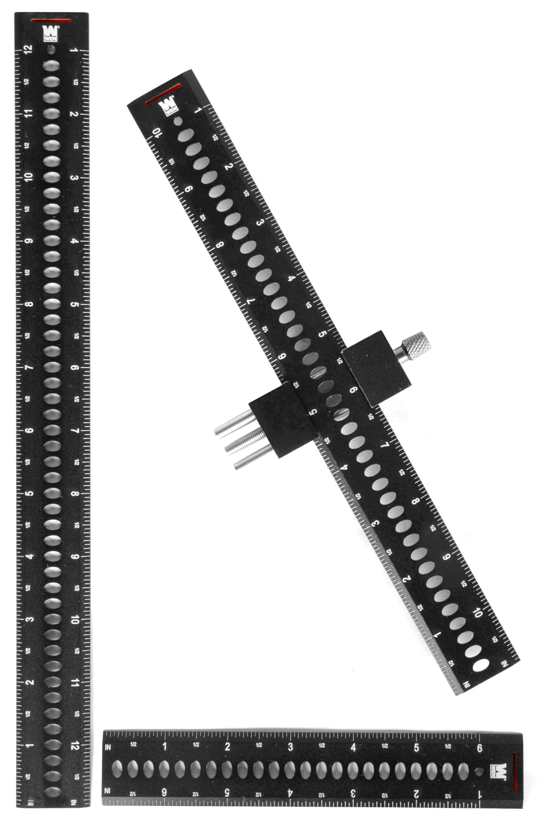 WEN - Escala Cuadrada y Multifunción, Aluminio y Acero Inoxidable, 12 Pulgadas