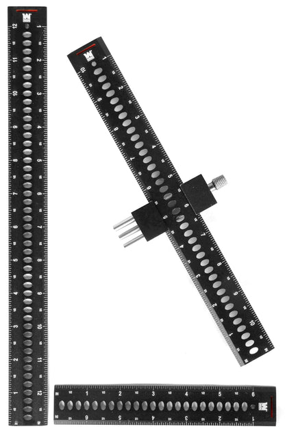 WEN - Escala Cuadrada y Multifunción, Aluminio y Acero Inoxidable, 12 Pulgadas
